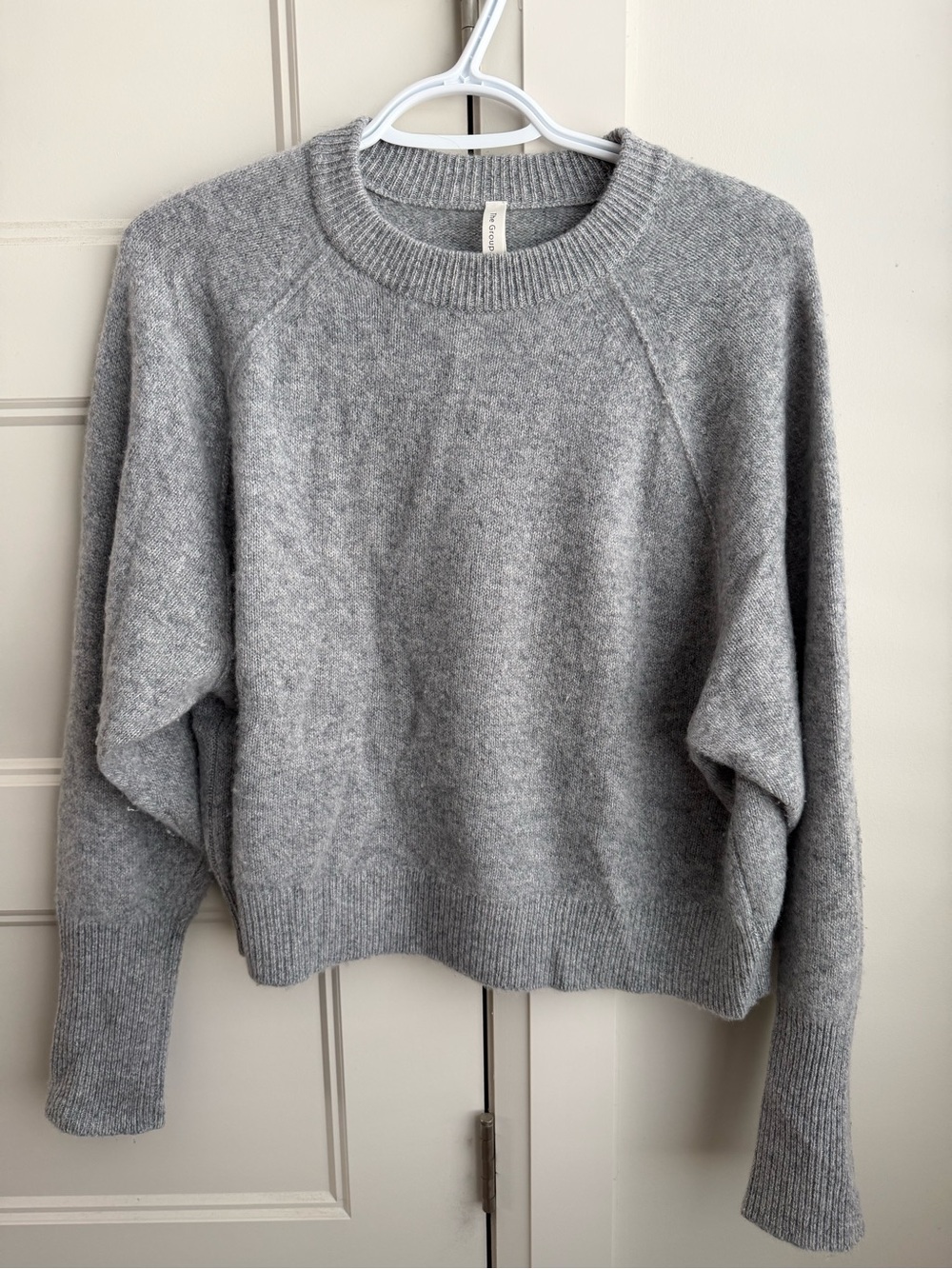 Babaton Cozy Grey Crewneck Sweater